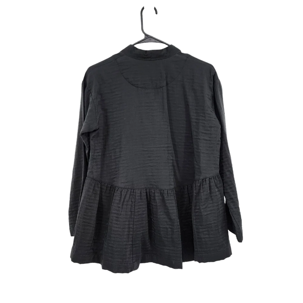 Bitte Kai Rand Women's Cotton Linen Blend Peplum Jacket - Picture 6 of 8